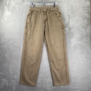 Lee Jeans men's 29x31 Dungarees Carpenter Denim Workwear Utility Outdoor Brown